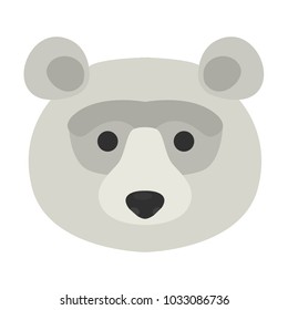 Animal muzzle flat color icon
