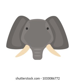 Animal muzzle flat color icon