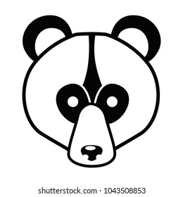 Animal muzzle line simple icon