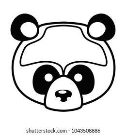Animal muzzle line simple icon