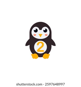 animal with number for education vector