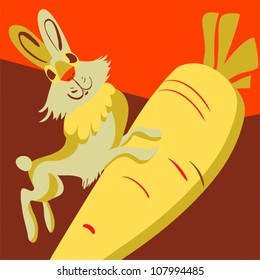 animal on the color background