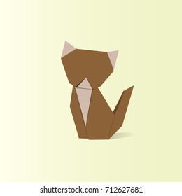 Animal origami vector