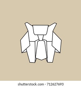 Vetor origami animal