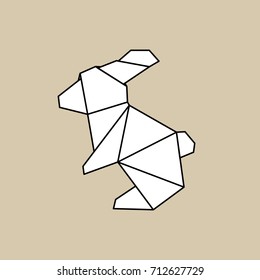 Vector de origami animal