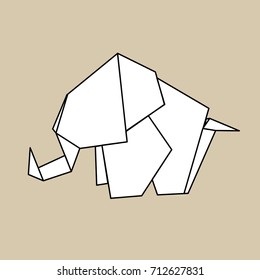 Animal origami vector