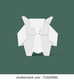 Animal origami vector