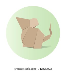 Animal origami vector