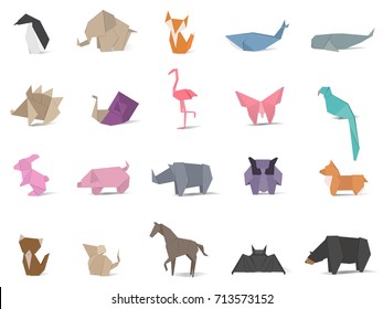 Animal Origami Vector