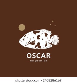 animal oscar natural logo vector icon silhouette retro hipster