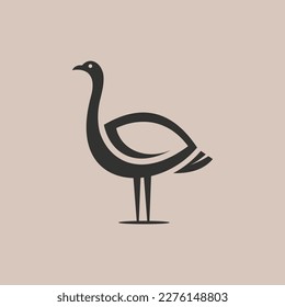 Animal ostrich business modern creative logo