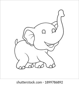 Animal outline Elephant icon design