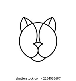 imagen vectorial de contorno animal