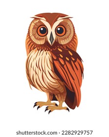 animal owl cute isolated icon