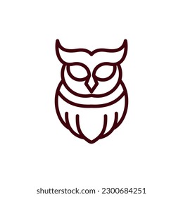 Animal Owl Line Simple Logo