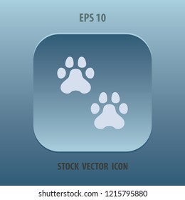 Animal pads icon, vector design element
