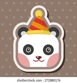 animal panda cartoon theme elements