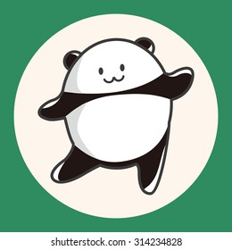 animal panda cartoon theme elements