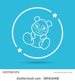 animal panda doodle