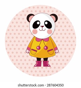 animal panda winter cartoon theme elements