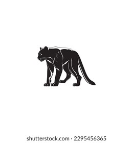 animal panther black illustration vector