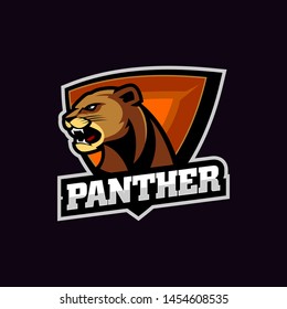 Animal Panther Sports Logo Mascot esport Template Vector