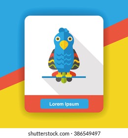 Animal Parrot flat icon