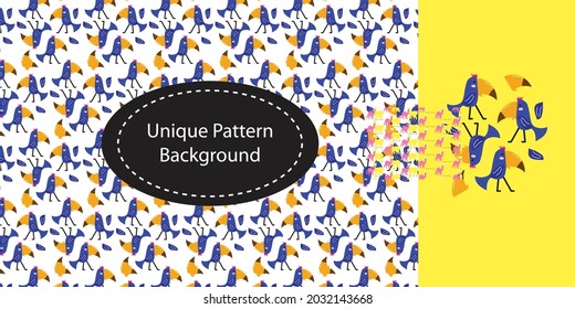 animal pattern background with character design layout.