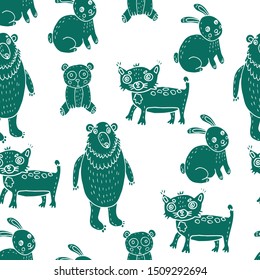 Animal Pattern - Bears and Lynxes