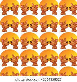 animal pattern design with color