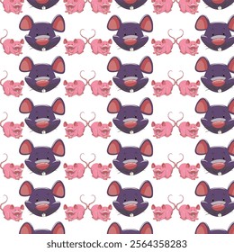 animal pattern design with face