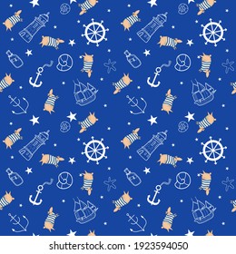 Animal pattern for kids. Vector. 