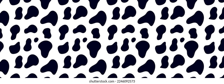 Patrón animal para el diseño textil. Patrón sin foco de manchas dálmatas o vacas. Texturas naturales.