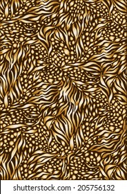 Animal pattern,leopard and zebra skin mixed pattern