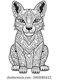 Animal Patterns Adult Coloring page