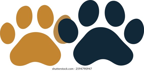 Animal paw care and protection icon. Vector illustration for pet adoption, shelters, and animal welfare organizations.