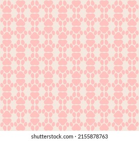 Animal Paw, cat seamless pattern Print in pastel colors on a white background. Vector illustration