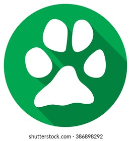 animal paw flat icon