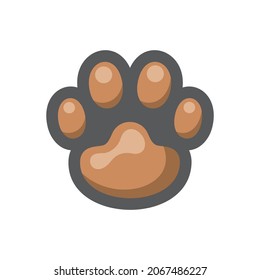 Animal Paw foot Vector icon Cartoon illustration