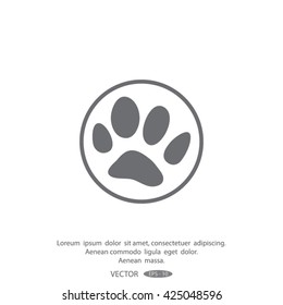 animal paw icon
