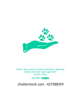 animal paw icon