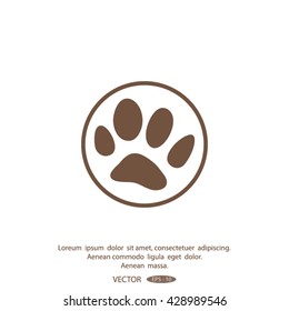 animal paw icon