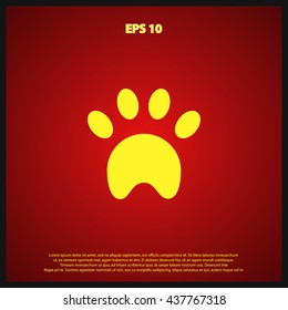 animal paw icon