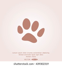 animal paw icon
