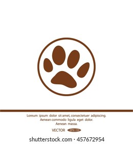 animal paw icon