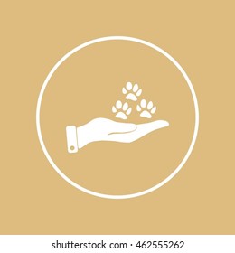 animal paw icon