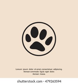 animal paw icon