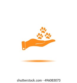 animal paw icon
