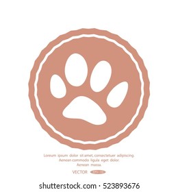animal paw icon