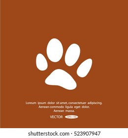 animal paw icon